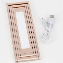 Falto LED oplaadbare tafellamp, goudkleurig, aluminium, verstelbaar