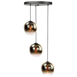 Fantasie Appel kap, goud, Ø 22 cm, glas