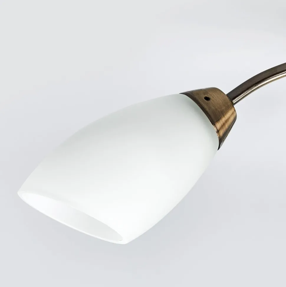 Fantastische plafondlamp OPERA, 3-li, antiek mess.