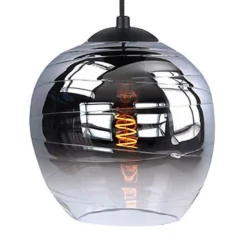 Fantasy Apple kap, rookgrijs, Ø 22 cm, glas