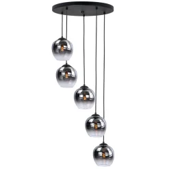 Fantasy Apple kap, rookgrijs, Ø 22 cm, glas