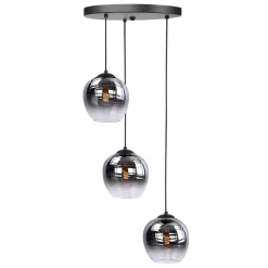 Fantasy Apple kap, rookgrijs, Ø 22 cm, glas