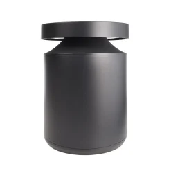 Faro LED sokkellamp, hoogte 25 cm, donkergrijs, DALI, 3.000K