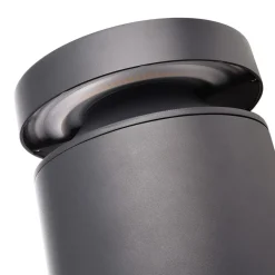 Faro LED sokkellamp, hoogte 25 cm, donkergrijs, DALI, 3.000K