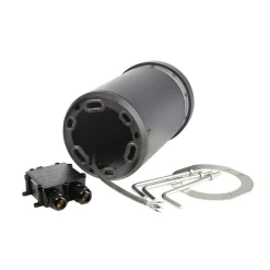 Faro LED sokkellamp, hoogte 25 cm, donkergrijs, DALI, 3.000K