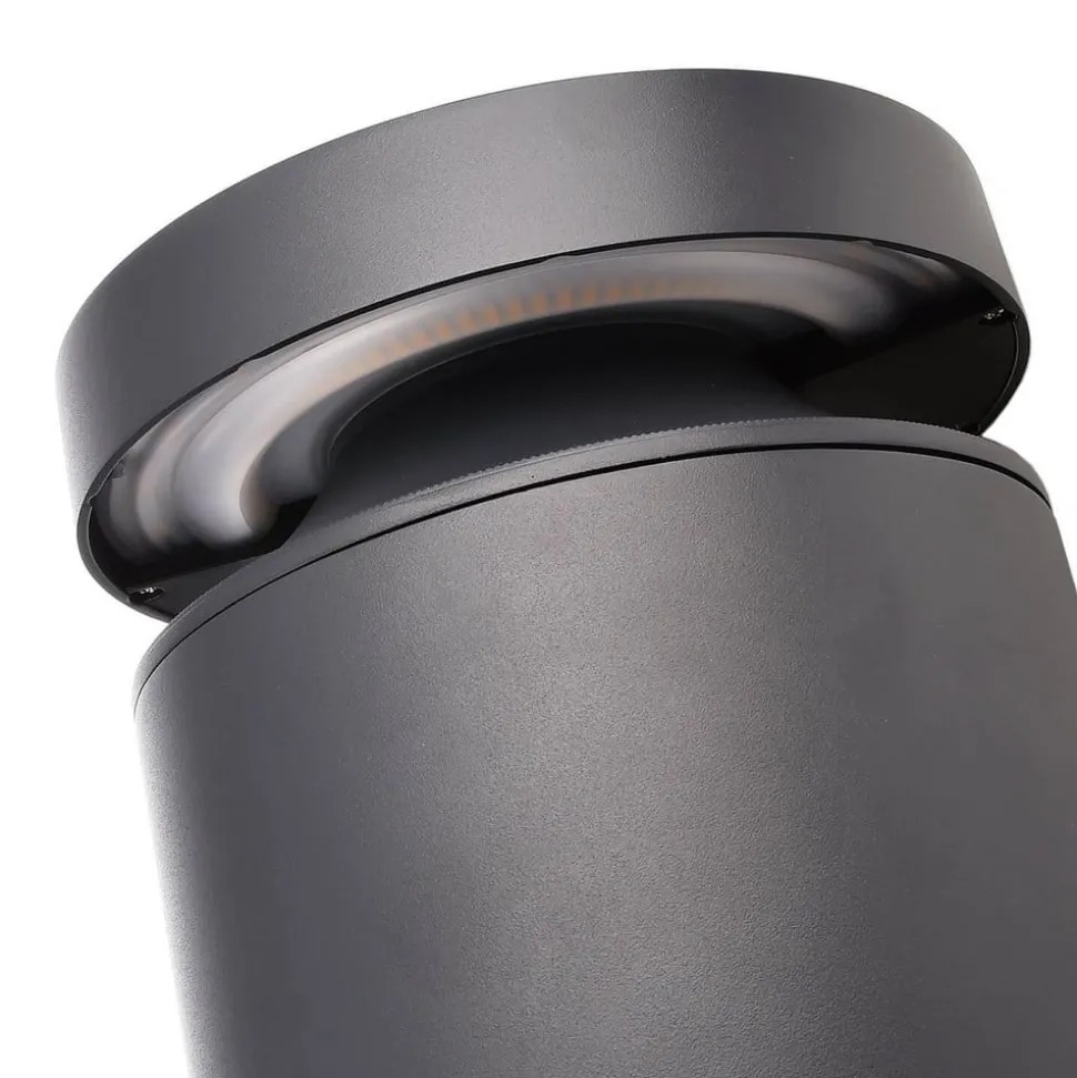 Faro LED tuinpadverlichting, hoogte 100 cm, donkergrijs, DALI, 3.000 K