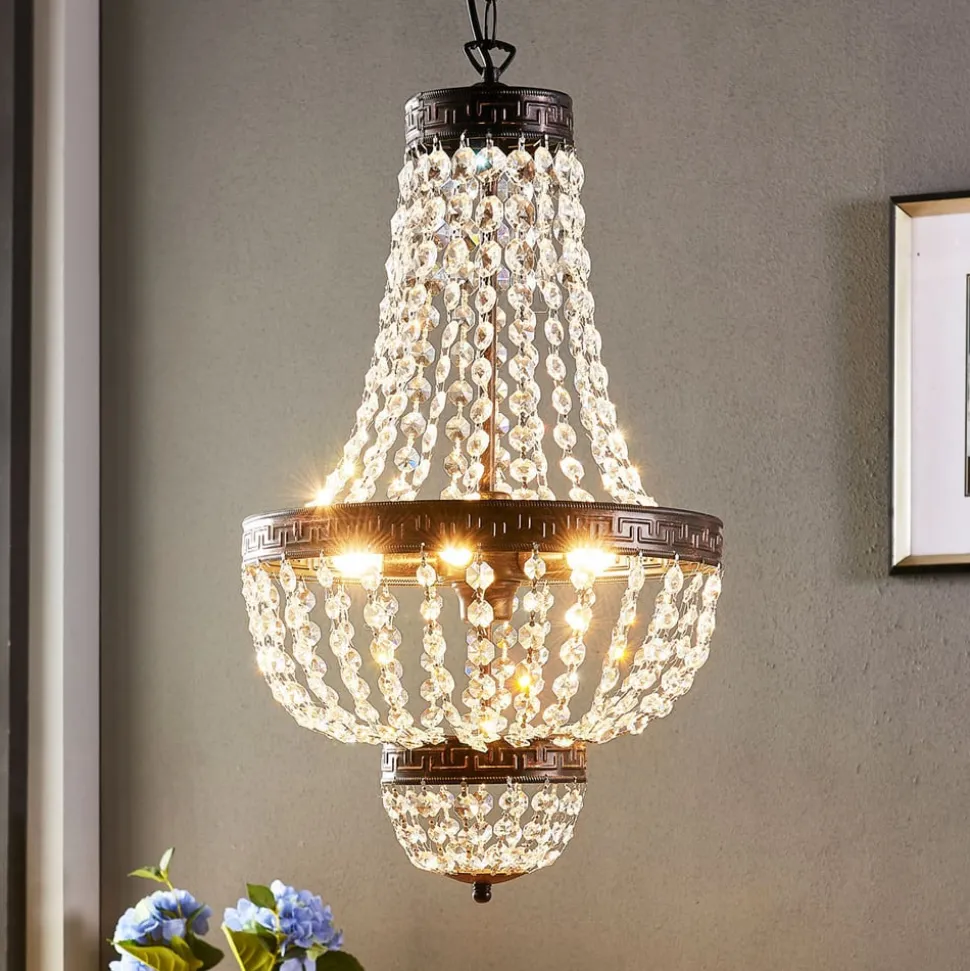 Fascinerende hanglamp Jorve met kristal