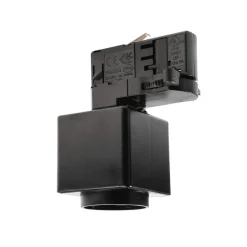 3-fasen railsysteem D Lijncontactdoosadapter, zwart, 1380 W