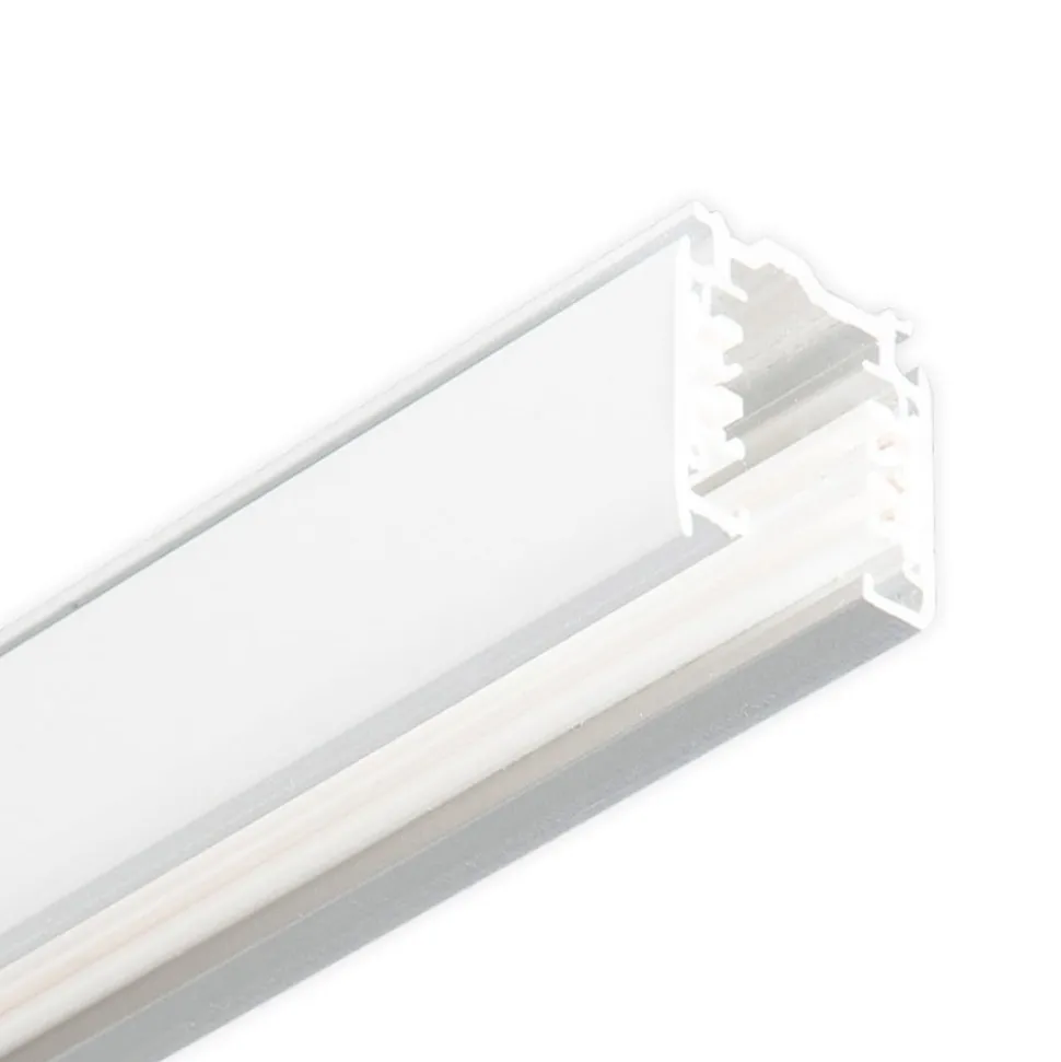 3-fasen railsysteem Noa opbouw 300cm, wit
