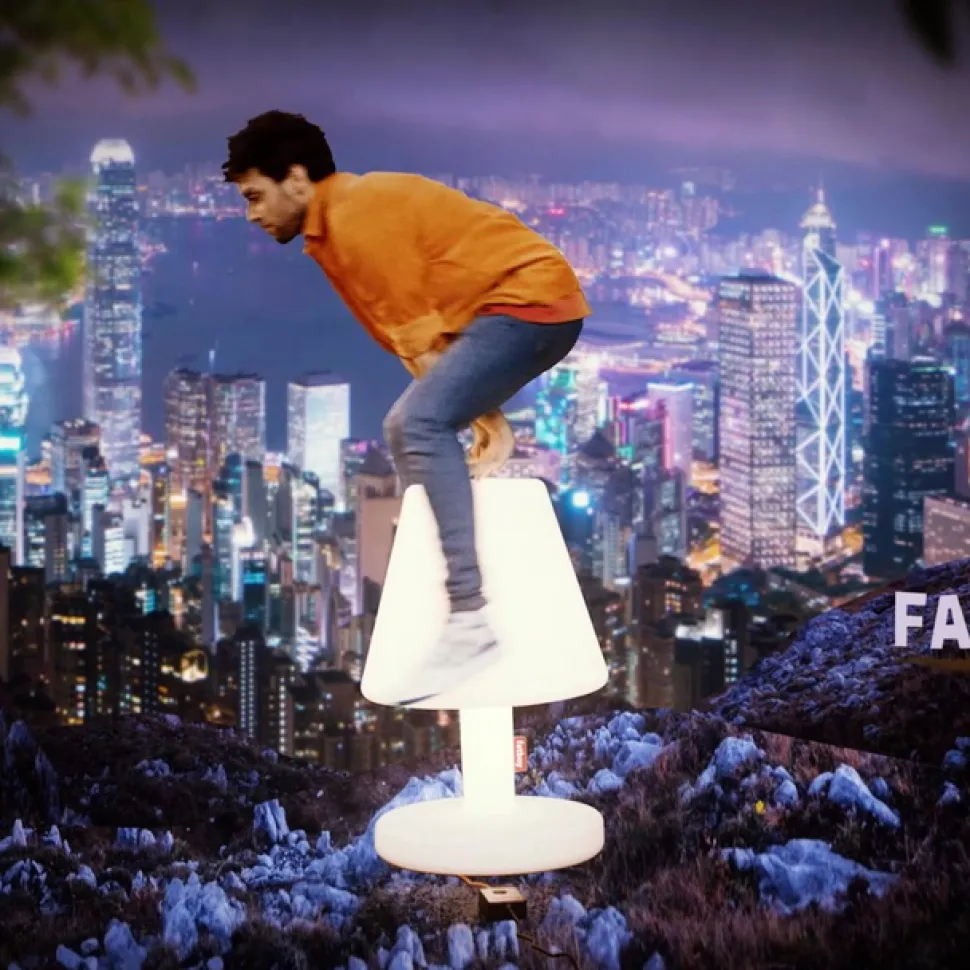 Fatboy LED vloerlamp Edison the Giant, wit, smart, IP55