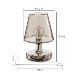Fatboy Transloetje LED tafellamp, bruin