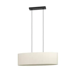 Febres hanglamp, zwart/wit, 2-lamps.