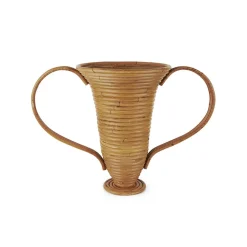 ferm LIVING Amphora vaas, rotan, geweven, hoogte 30 cm