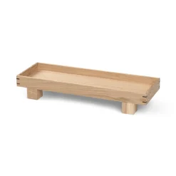 ferm LIVING Dienblad Bon X, diepte 12 cm, hoogte 6 cm, hout