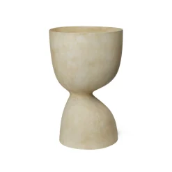 ferm LIVING Evoke hoge bloempot, beige, 41 l, glasvezel