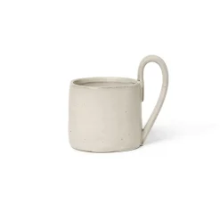 ferm LIVING Flow mok, wit, 360 ml, keramiek, geglazuurd