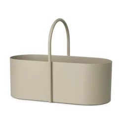 ferm LIVING Grib gereedschapskist, beige, 35 cm breed, ijzer