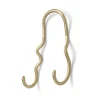 ferm LIVING Kromming Dubbele haak, mat, messing