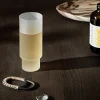 ferm LIVING longdrinkglas Ripple, wit, 300 ml, glas, set van 4
