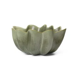 ferm LIVING Nium kom, groen, Ø 22 cm, keramiek, geglazuurd