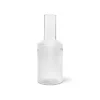 ferm LIVING Ripple karaf, helder, 1 liter, glas, mondgeblazen