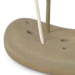 ferm LIVING Vanitas bloemsteen, beige, 12 x 8 cm, porselein