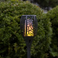 Flame LED lamp op zonne-energie, drie gebruiksmogelijkheden, 54 cm