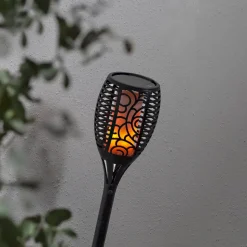 Flame LED lamp op zonne-energie, drie gebruiksmogelijkheden, 54 cm