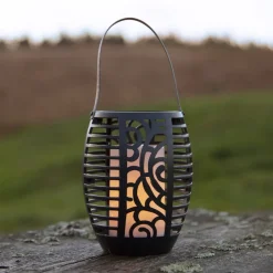 Flame LED lamp op zonne-energie, drie gebruiksmogelijkheden, 42 cm