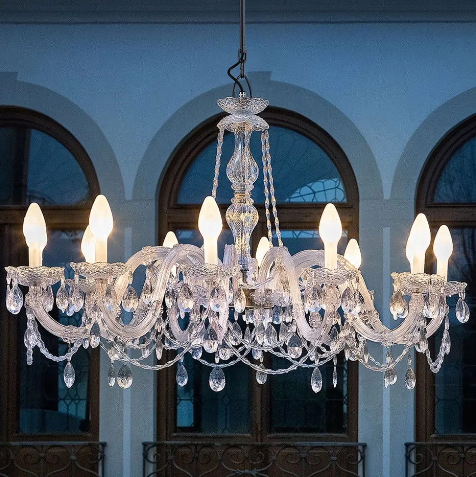 12-flammige LED buiten kroonluchter Drylight S12