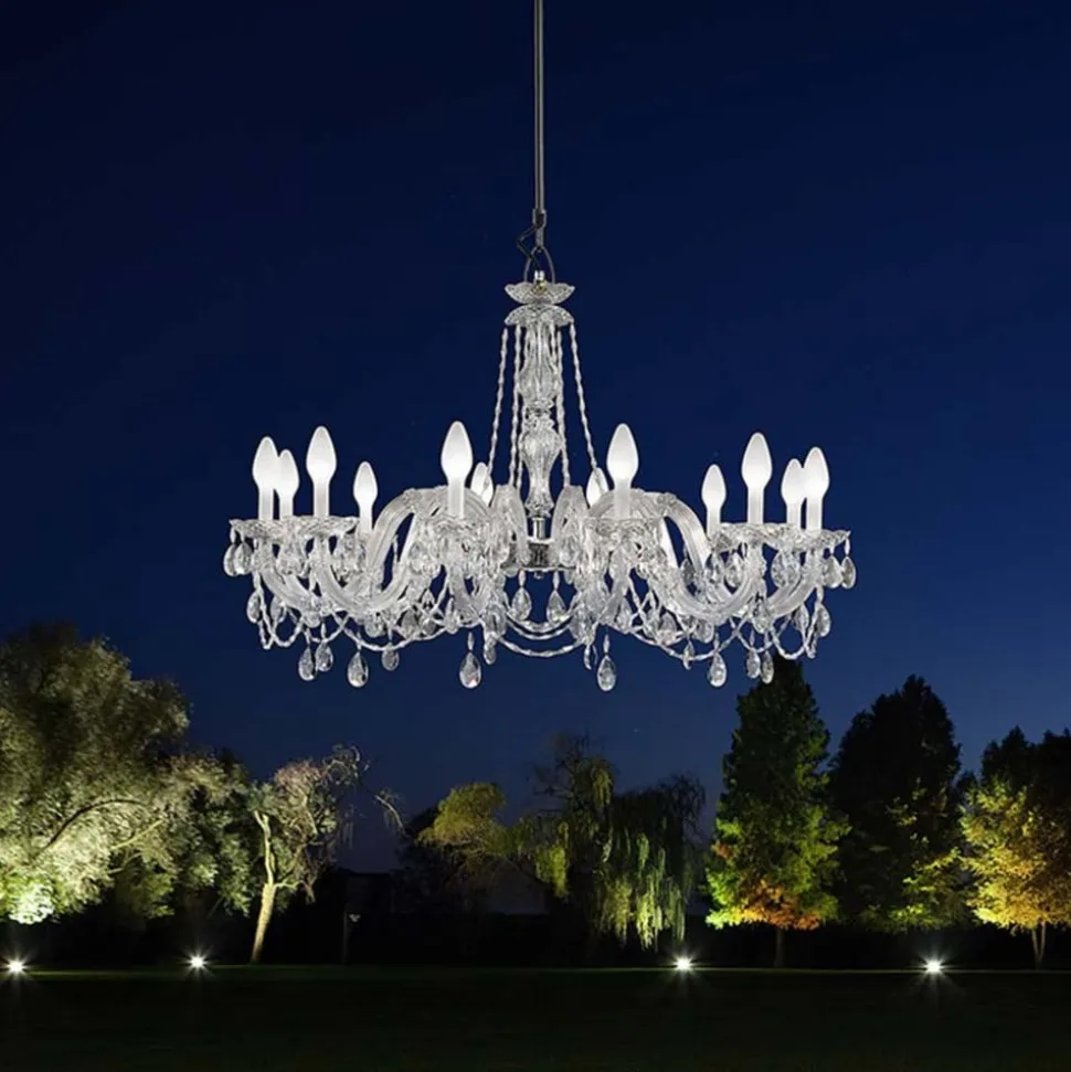 12-flammige LED buiten kroonluchter Drylight S12