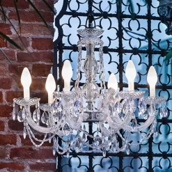 6-flammige LED buiten kroonluchter Drylight S6