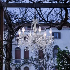 6-flammige LED buiten kroonluchter Drylight S6