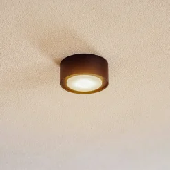 Flea stalen plafondspot, zwart