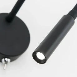 Flexibele LED wandlamp Colin in zwart