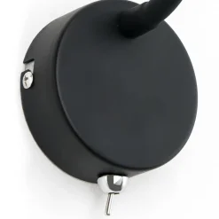 Flexibele LED wandlamp Colin in zwart