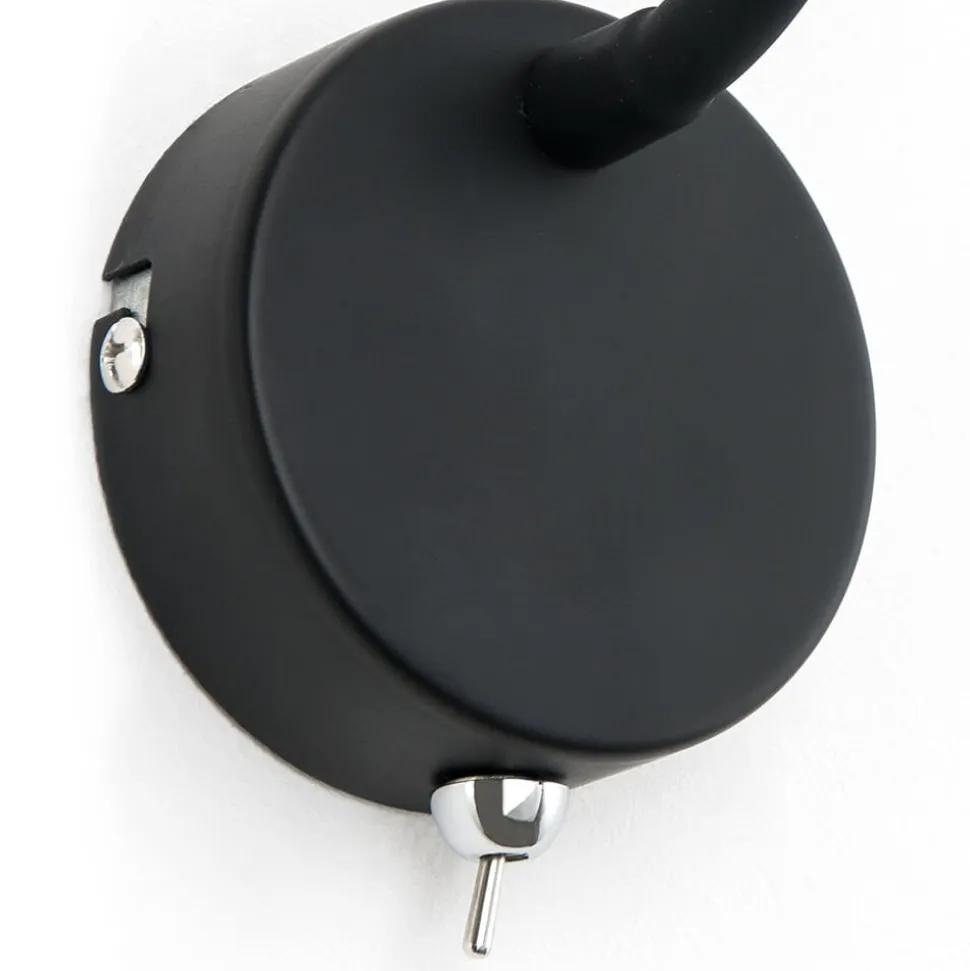 Flexibele LED wandlamp Colin in zwart