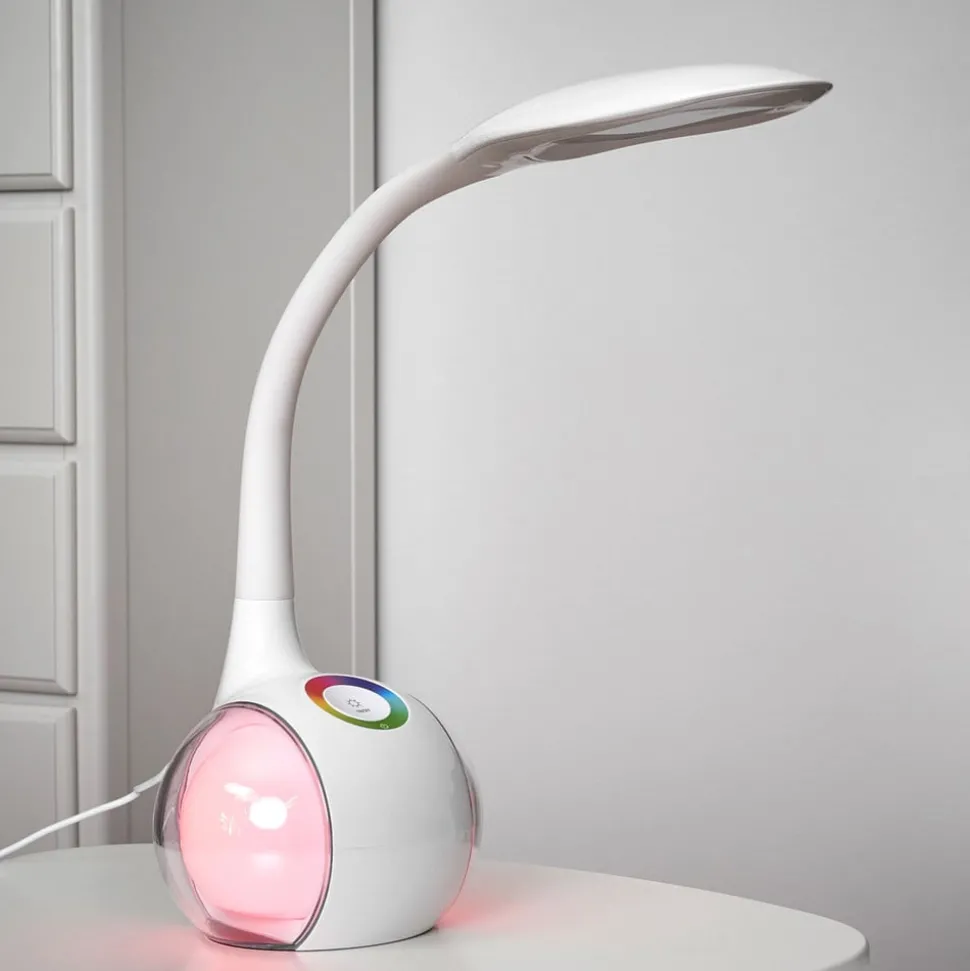 Flexibele LED-tafellamp Paula, wit