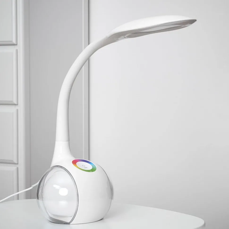 Flexibele LED-tafellamp Paula, wit