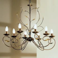 Florentijnse kroonluchter REGINE, 8-lichts