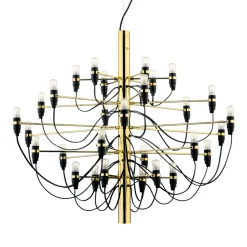 FLOS 2097/30 Kroonluchter messing 30x2,7W LED mat