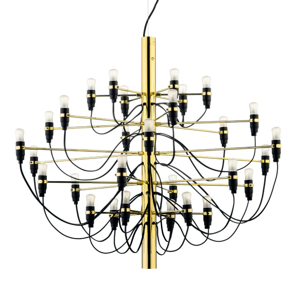 FLOS 2097/30 Kroonluchter messing 30x2,7W LED mat