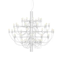 FLOS 2097/50 LED kroonluchter, mat, wit
