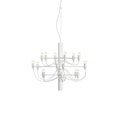 FLOS 2097/18 LED kroonluchter, mat, wit
