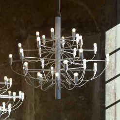 FLOS 2097/30 LED kroonluchter, mat, wit