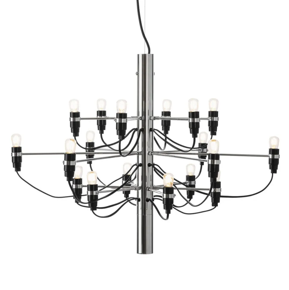 FLOS 2097/18 LED kroonluchter, mat, chroom