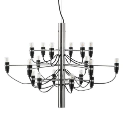 FLOS 2097/18 LED kroonluchter, mat, chroom