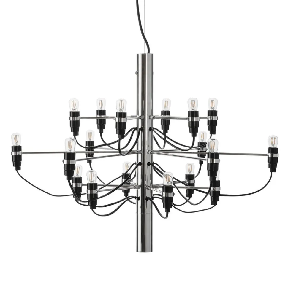 FLOS 2097/18 LED kroonluchter, mat, chroom