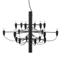 FLOS 2097/18 LED kroonluchter, mat, zwart
