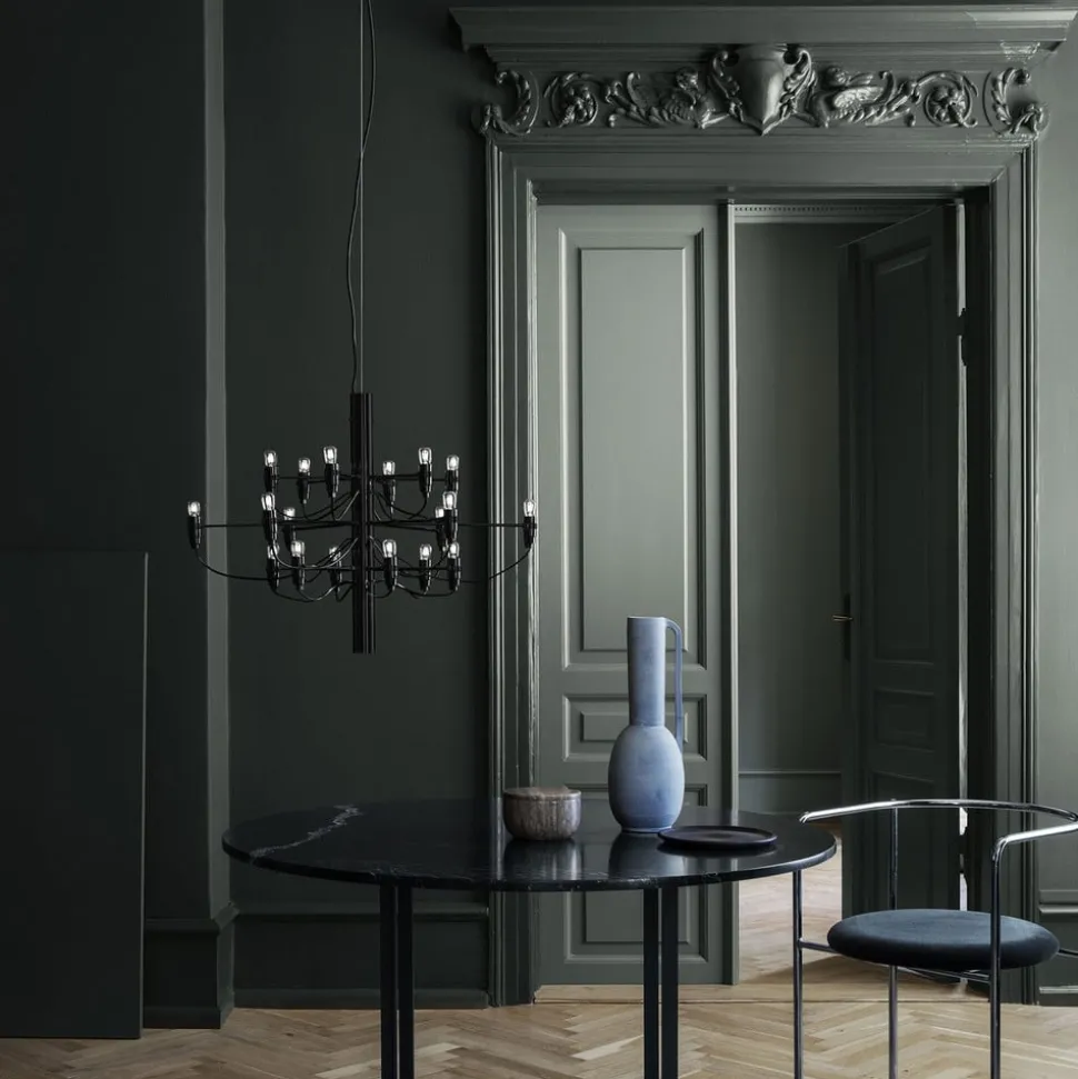 FLOS 2097/18 LED kroonluchter, mat, zwart